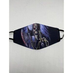 Halloween Skull 3D Face Mask Printed Gothic Punk Face Mask Unisex